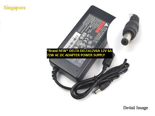 *Brand NEW* DELTA 12V 6A DELTA12V6A 72W AC DC ADAPTER POWER SUPPLY - Click Image to Close